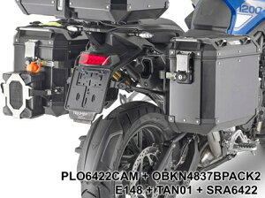 Givi / Wr XyVtBbNpjAz_[ Monokey Cam-Side Trekker Outback TChP[X for Triumph Tiger 1200 GT | PLO6422CAM