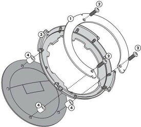 Givi / ジビ タンクアタッチメント： タンクロック タンクバッグ | BF34