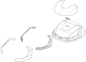 GIVI / �W�r Lid For B37 Blade - �u���b�N | ZB37CNM