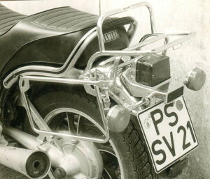 ヘプコ&ベッカー サイド + トップケースキャリアセット クロム Yamaha XV 750 SE | 650414 00 02