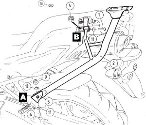 wvRxbJ[ Alurack (AbN) gbvP[XLA Vo[ Yamaha FZ6 / Fazer | 650450