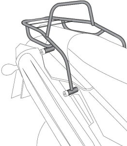 ヘプコ&ベッカー チューブトップケースキャリア ブラック Yamaha XT 660 R/X until 2006 | 6504523 01 01