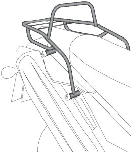 ヘプコ&ベッカー チューブトップケースキャリア ブラック Yamaha XT 660 R/X from 2007 | 6504525 01 01