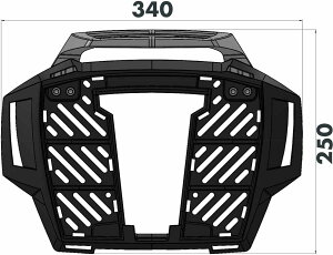 Hepco and Becker / �w�v�R�A���h�x�b�J�[ Alurack top case carrier �u���b�N for Honda CBR 650 R (2021-) | 6529532 01 01
