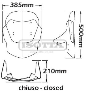 Isotta / �C�\�b�^ �E�B���h�V�[���h �A�W���X�^�u�� �n�C F 650 CS SCARVER 2002-2004 | sc913