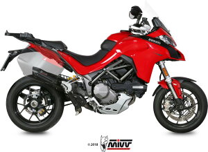 MIVV / �~�� SPORT SUONO �X���b�v�I�� Muffler �u���b�N STAINLESS STEEL for DUCATI MULTISTRADA 1260 2018 NOT approved | D.033.S9