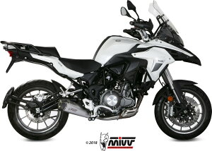 MIVV / ~ SPORT DELTA RACE XbvI Muffler STAINLESS STEEL for BENELLI TRK 502 2017 ECE approved (Euro4) | E.003.LDRX