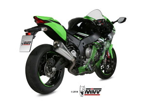 MIVV / ~}t[ POWER EVO Full sys. 4x2x1 Muffler DELTA RACE FULL TITANIUM carbon cap For KAWASAKI ZX-10