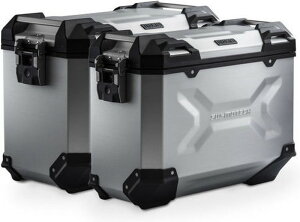SW-MOTECH TRAX ADV aluminium case system Silver. 37/45 l. Moto Guzzi V85 TT (19-). | KFT.17.925.70000/S