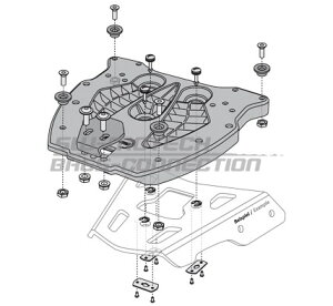 SW-MOTECH / SW���e�b�N TraX�i�g���b�N�X�jAlu-TopBox�p �A�_�v�^�[�E�v���[�g | GPT.00.152.400