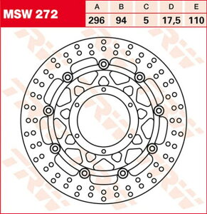 TRW BRAKE DISC FL MSW272 | MSW272