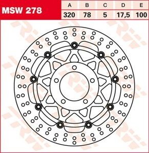 TRW BRAKE DISC FL MSW278 | MSW278