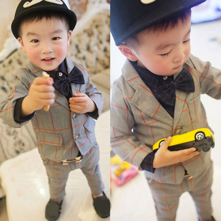 楽天市場】【蝶ネクタイおまけ】子供服 フォーマル 男の子 子供 スーツ  