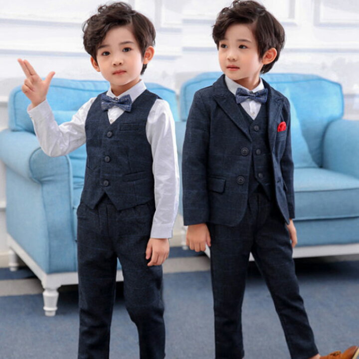 楽天市場】3点セット 子供フォーマル スーツ 七五三 男の子 スーツ 