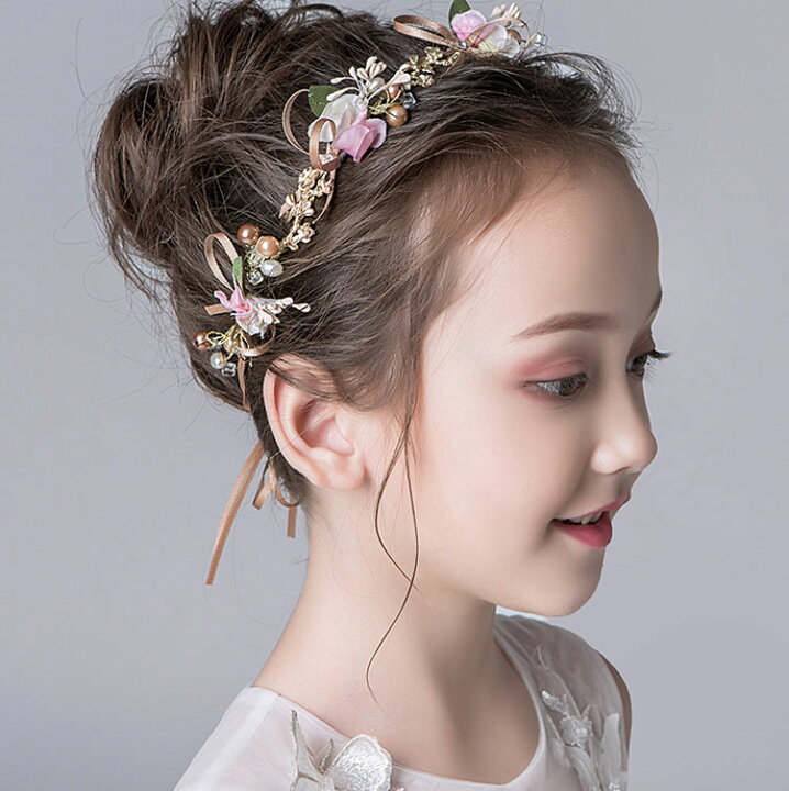 楽天市場 ヘッドドレス キッズ ヘアアクセサリー 子供 髪飾りフォーマル 結婚式 ピアノ発表会 七五三 入学式 入園式 卒園式 発表会 プレゼント カチューシャ バレエ ジュニア ティアラブライダル 写真撮影 Kira