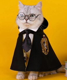 3点セット【メガネ+マント+ネクタイ】ハロウィン 可愛い 犬服 猫服 マント ペットウエア コスチューム 仮装 ペット服 犬洋服 ドッグウェア 犬の服 変身服 ハロウィン衣装 着ぐるみ ペット ハロウィン ハロウィン仮装 イベント パーティー なりきり 着脱簡単 ペットウエア