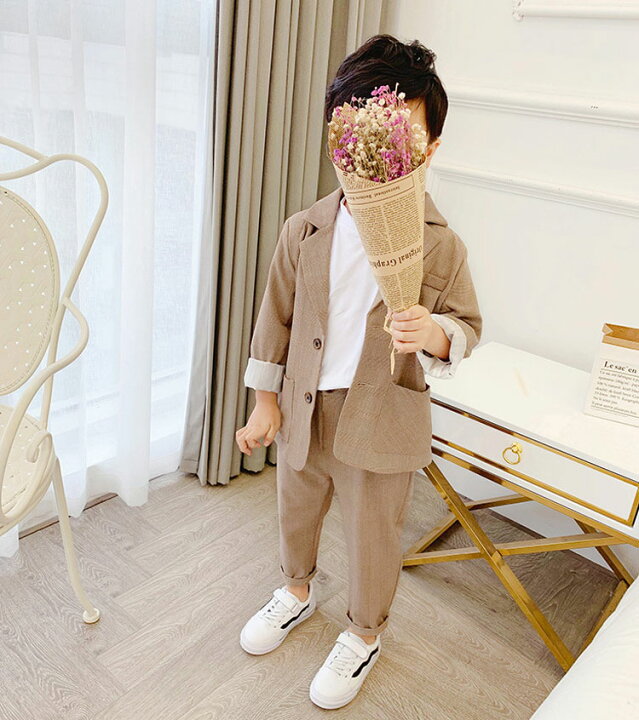 楽天市場 2点セット 子供スーツ 男の子 子供服 キッズスーツ 七五三 男の子 スーツ フォーマルスーツ 男の子 おしゃれ 子供スーツ 入園式 子供服 男の子 卒業式 スーツ 男の子 90 100 110 1 130 140 Kira