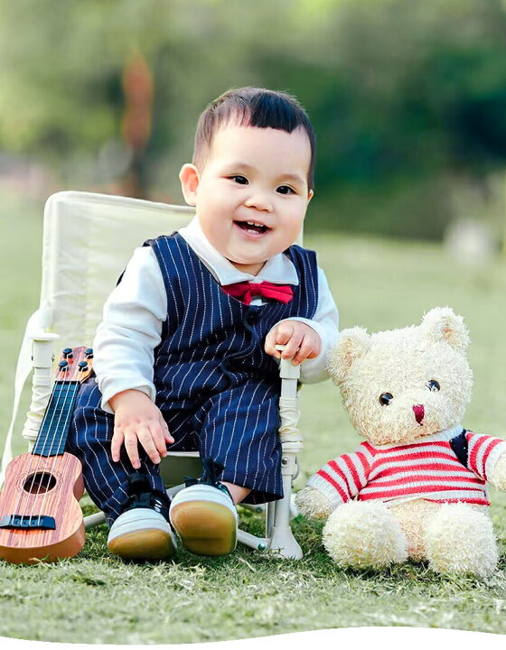 赤ちゃん蝶ネクタイの通販 | ウェアの価格比較ならビカム ベビー フォーマル スーツ ロンパース カバーオール 蝶ネクタイ 洋装 キッズ 男の子 おしゃれ お宮参り 出産祝い 結婚式 誕生日