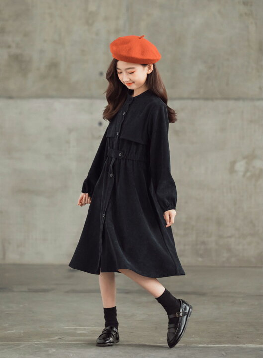 楽天市場 子供ドレス ワンピース 女の子 ドレス ジュニア ワンピース ガーリー 入学式 子供 ドレス 長袖 女の子 キッズ 卒業式 入学式 フォーマル ワンピース 子供服 トレンチ風ワンピース フロントボタンワンピース ドレス ピアノ 発表会 七五三 1 130 140 150 160 Kira