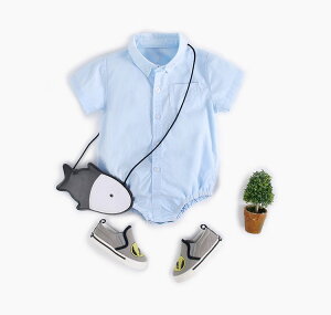 ロンパース 男の子 フォーマル シャツ ベビー服 赤ちゃん 半袖 ロンパース 新生児 ハーフバースデー お誕生日 100日祝い 59 66 73 80 90 お出かけ 可愛い 結婚式 通園 出産祝い ギフト