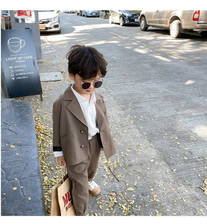 楽天市場】【シャツおまけ】 3点セット 子供服 フォーマルスーツ  