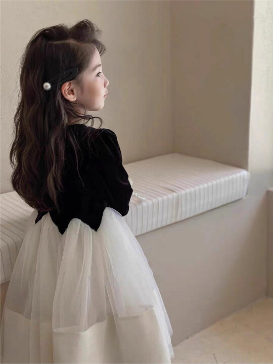 楽天市場】子供 ドレス 発表会 ガールズ ワンピース フォーマル 長袖  