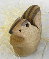 木製文具 木の文鎮ペーパーウェイト　シマリス
