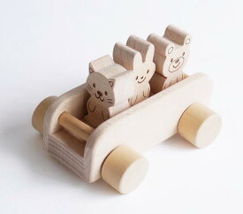 木製玩具 木のおもちゃ森のアニマルバス