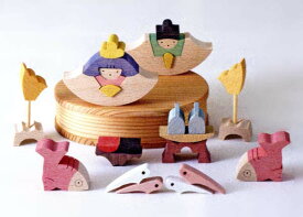 木製ひな 組木ひな人形 節句 小黒三郎鯛びな　返品・交換不可商品です。