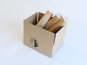 園芸用 木工作用 丸太タイコ丸太250・6本1セット 材質スギ・ヒノキ