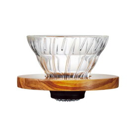 HARIO ハリオ V60 （1-2杯用） ドリッパー 耐熱ガラス おしゃれ ナチュラル オリーブウッド 珈琲ドリッパー コーヒードリッパー ドリップコーヒー olive wood ウッドベリーコーヒー WOODBERRY COFFEE
