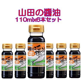 【 お試し品 】山田の醤油110mlx6本セット 1.440円 送料無料 復興支援 そのまま食卓に しょうゆ ふるさとの味 お刺身 お寿司 和食 正油 たまり くちコミ 東北復興 岩手県 濃口醤油 レターパック送付品 代引決済不可