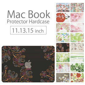 【 MacBook Pro & Air 】【メール便不可】 デザイン シェルカバー シェルケース macbook pro 16 15 13 ケース air 11 13 retina display マックブック フラワーデザイン 花柄 和柄 春の 花 美しい 綺麗 桜 日本 JAPAN ペイズリー イラスト アート