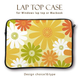 MacBook pro Air iPad アイパッド デザイン ラップトップ用カバー PCバッグ・スリーブ 13インチ 11インチ カバン ノートパソコン PCケース PCカバー 花柄 フラワーデザイン 生花 綺麗 咲く 野花 パンジー マーガレット バラ ローズスプリグブルー シャーベット