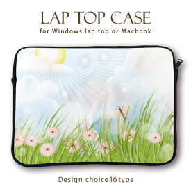 MacBook pro Air iPad アイパッド デザイン ラップトップ用カバー PCバッグ・スリーブ 13インチ 11インチ カバン ノートパソコン PCケース PCカバー フラワー デザイン ひまわり てんとう虫 コスモス 大自然 景色