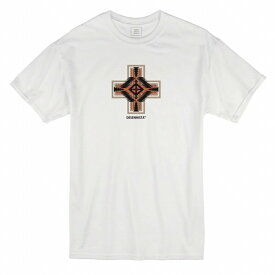 Tシャツ DESENHISTA&#8482; デゼニスタ ホワイト 大人 デザイン ユニセックス メンズ レディース 半袖 ゆったり カジュアル オルテガ エスニック かっこいい インディアン