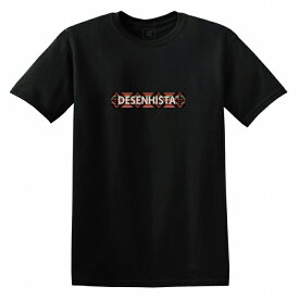 Tシャツ DESENHISTA&#8482; デゼニスタ ブラック 大人 デザイン ユニセックス メンズ レディース 半袖 ゆったり カジュアル オルテガ エスニック シンプル インディアン