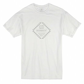 Tシャツ DESENHISTA&#8482; デゼニスタ ホワイト 大人 デザイン ユニセックス メンズ レディース 半袖 ゆったり カジュアル オルテガ エスニック 胸ロゴ インディアン