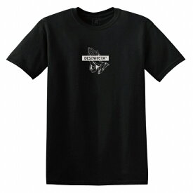 Tシャツ DESENHISTA&#8482; デゼニスタ ブラック 大人 デザイン ユニセックス メンズ レディース 半袖 ゆったり ストリート プレイングハンド ロック　西海岸 タトゥー スケーター