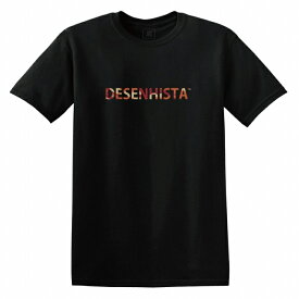 Tシャツ DESENHISTA&#8482; デゼニスタ ブラック 大人 デザイン ユニセックス メンズ レディース 半袖 ゆったり ストリート アメカジ カモフラージュ カモ柄 迷彩 スケーター