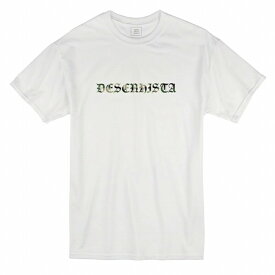 Tシャツ DESENHISTA&#8482; デゼニスタ ホワイト 大人 デザイン ユニセックス メンズ レディース 半袖 ゆったり ストリート アメカジ カモフラージュ カモ柄 迷彩 スケーター