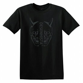 Tシャツ DESENHISTA&#8482; デゼニスタ ブラック 大人 デザイン ユニセックス メンズ レディース 半袖 ゆったり ストリート 浮世絵 ジャパニーズ 和風 日本画 イラスト 鬼
