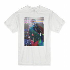 Tシャツ DESENHISTA&#8482; デゼニスタ ホワイト 大人 デザイン ユニセックス メンズ レディース 半袖 ゆったり 原宿 グリッチ 渋谷 ストリート メンヘラ vaporwave フォト タピオカ