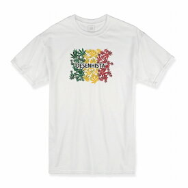 Tシャツ DESENHISTA&#8482; デゼニスタ ホワイト 大人 デザイン ユニセックス メンズ レディース 半袖 ゆったり ストリート レゲェ ラガ ラバダブ ラスタ チル カンナビス 大麻