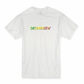 Tシャツ DESENHISTA&#8482; デゼニスタ ホワイト 大人 デザイン ユニセックス メンズ レディース 半袖 ゆったり スケーター ストリート レゲェ ラガ ラバダブ ラスタ ピース ロゴ