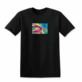 Tシャツ DESENHISTA&#8482; デゼニスタ ブラック 大人 デザイン ユニセックス メンズ レディース 半袖 ゆったり 渋谷 グリッチ ストリート ヒップホップ ダンス vaporwave ホラー