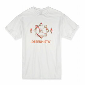 Tシャツ DESENHISTA&#8482; デゼニスタ ホワイト 大人 デザイン ユニセックス メンズ レディース 半袖 ゆったり カジュアル ボタニカル ボタニスト 花 プレゼント 花柄 ロゴ