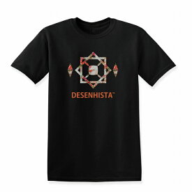 Tシャツ DESENHISTA&#8482; デゼニスタ ブラック 大人 デザイン ユニセックス メンズ レディース 半袖 ゆったり カジュアル ボタニカル ボタニスト 花 プレゼント 花柄 ロゴ