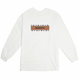 ロングTシャツ DESENHISTA デゼニスタ ホワイト 大人 デザイン ユニセックス メンズ レディース 長袖 ゆったり カジュアル オルテガ エスニック シンプル インディアン