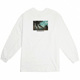 ロングTシャツ DESENHISTA デゼニスタ ホワイト 大人 デザイン ユニセックス メンズ レディース 長袖 ゆったり 夏 サーフ フォト カリフォルニア ハワイ 西海岸 ロゴ